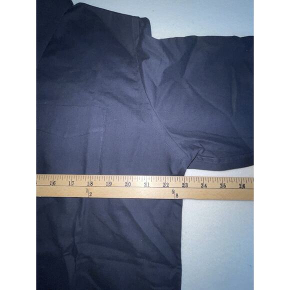 Wasted Collective Size XL‎ 3/4 Button Down Short Sleeve Shirt Pocket NWOT Blue - Picture 9 of 12